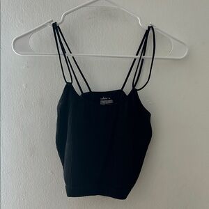 Double Strap Black Camisole